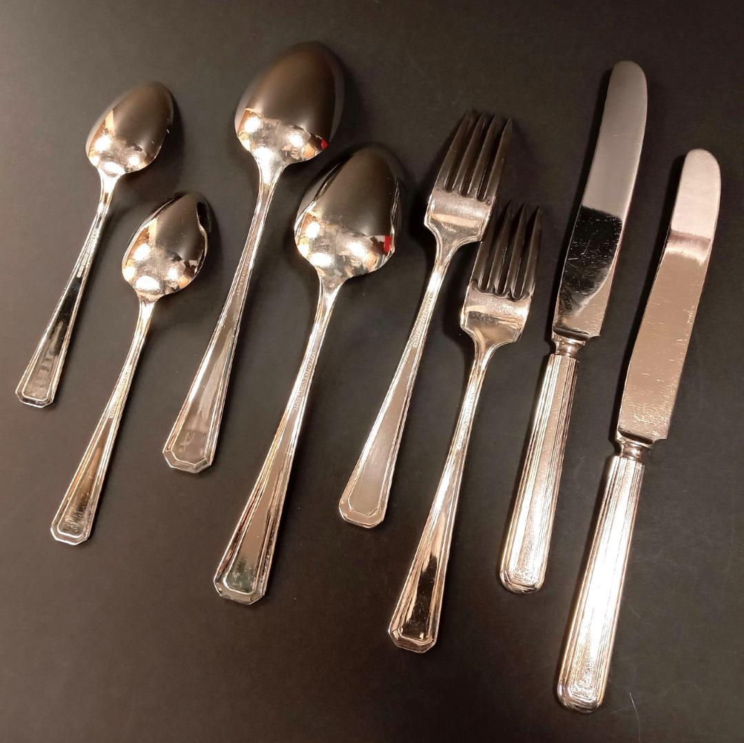 アールデコ1930年代WM ROGERSカトラリー アメリカ 8本シルバーPL