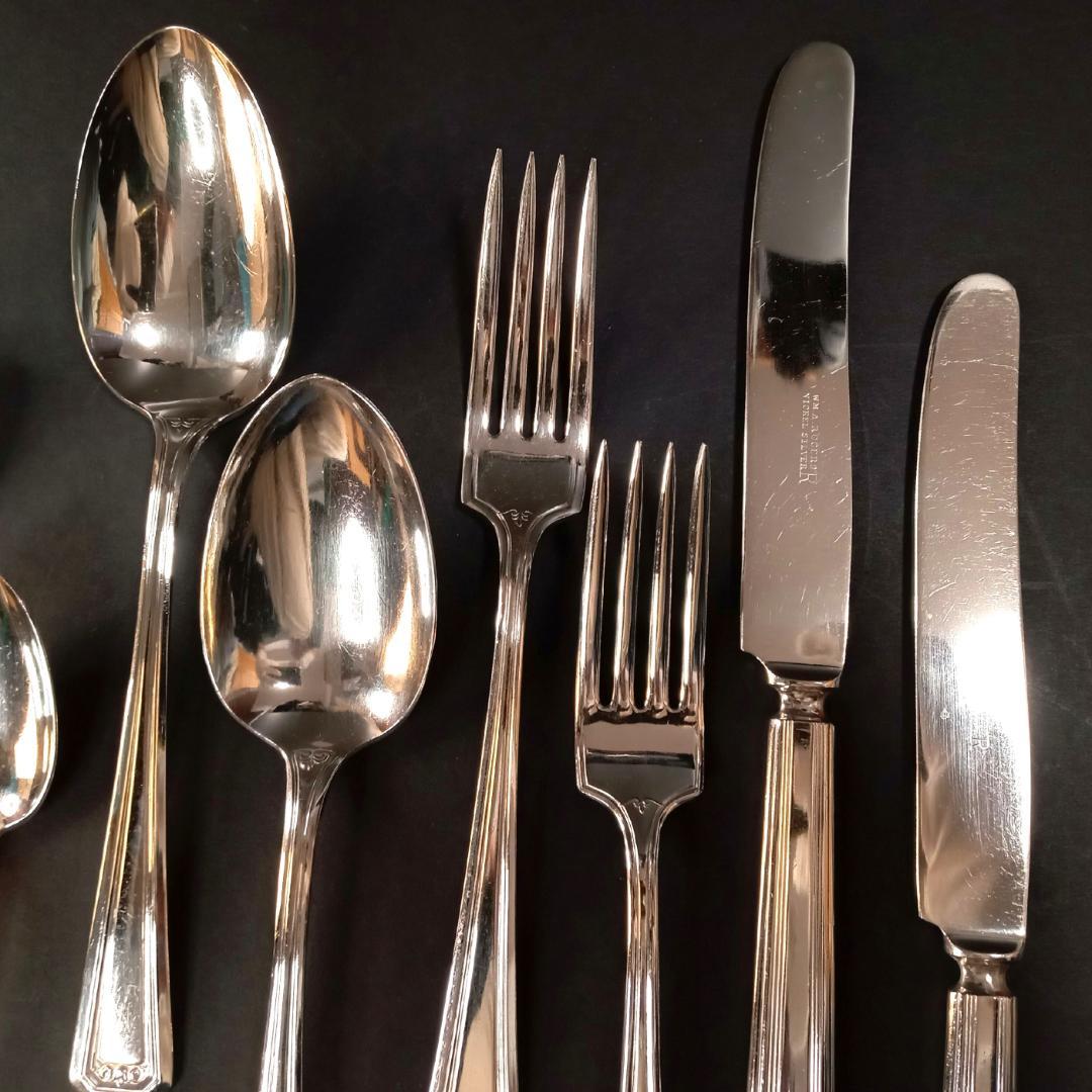 アールデコ1930年代WM ROGERSカトラリー アメリカ 8本シルバーPL