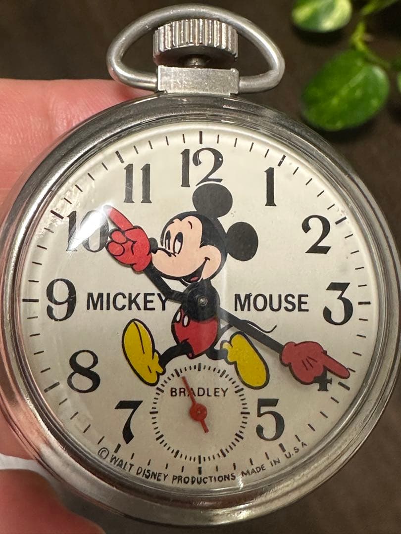 希少　レトロ　BRADLEY   ミッキー              懐中時計