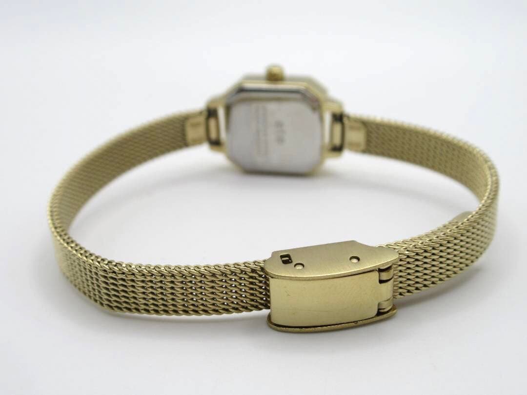 美品 ete エテ ウォッチ オクタゴンフェイス ダイヤ ゴールド 腕時計