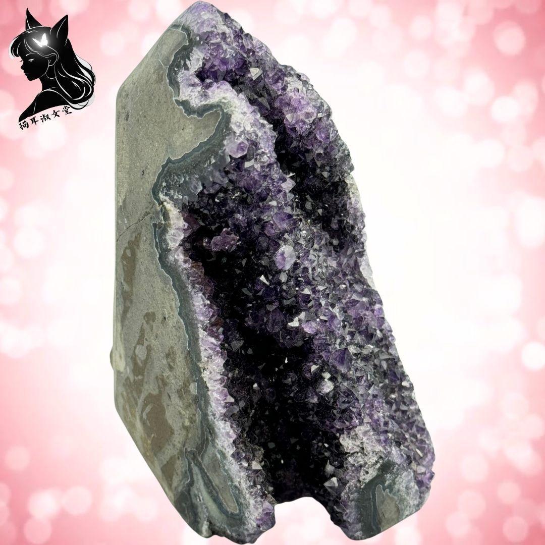 TANAKA・YA 天然 アメジスト クラスター 神秘 希少 原石 インテリア