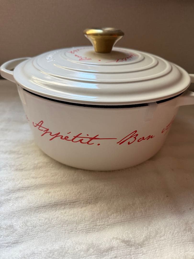 レア LE CREUSET 両手鍋 Bon Appétit 24