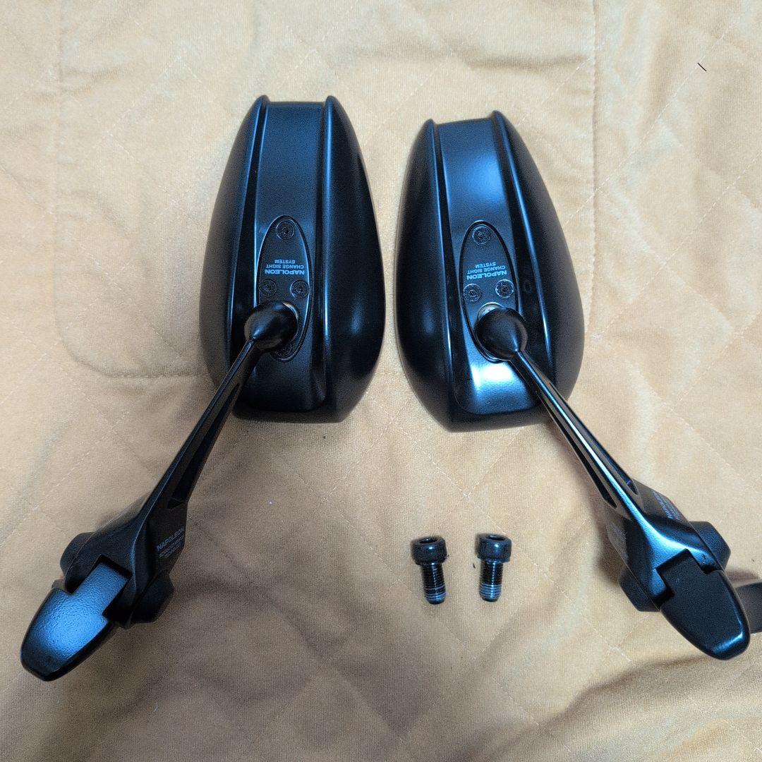 【左右セット】タナックス ナポレオン NA-014 シャークミラー7 ブラック