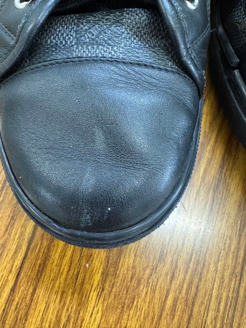 値下げ　ルイヴィトン ダミエグラフィット ハイカットスニーカー ブラック7.5