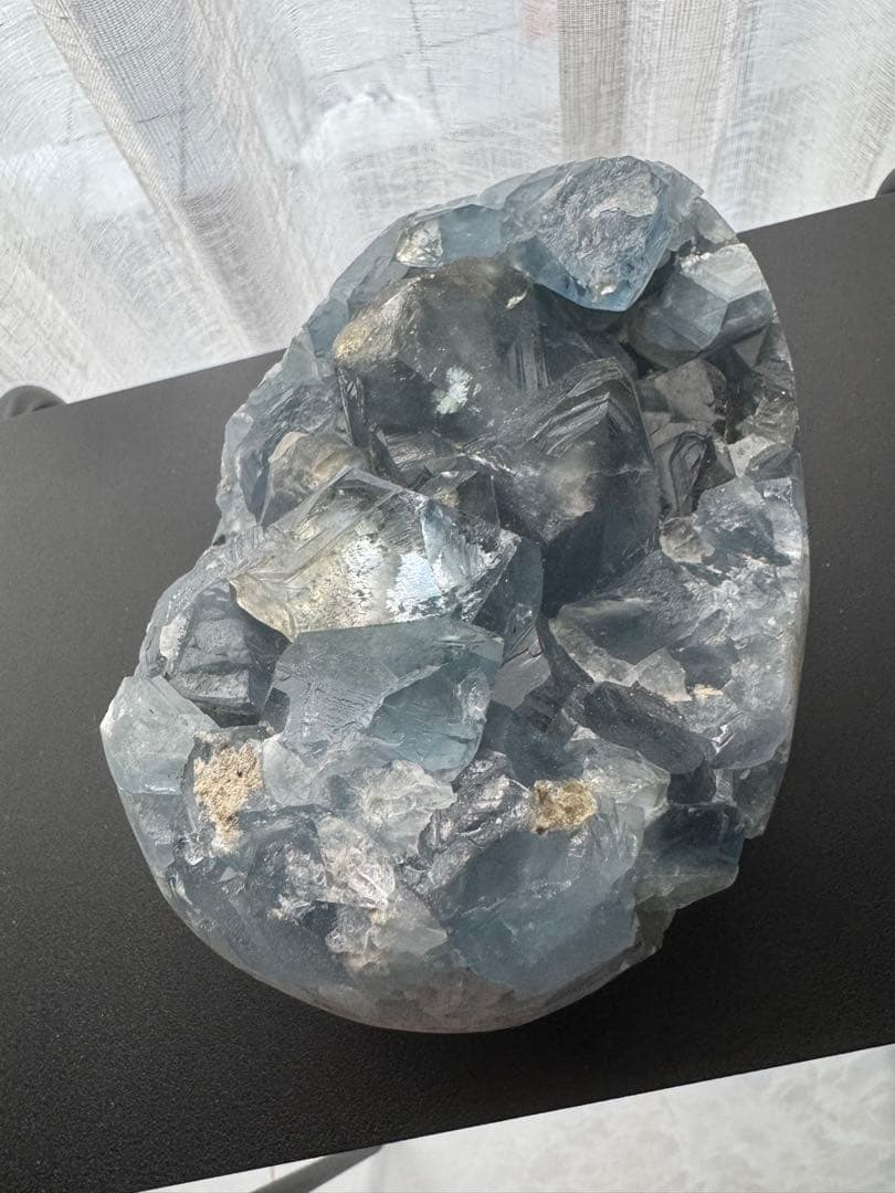 BIG！濃ブルーセレスタイト3.4kg超＆高品質　空色ブルー