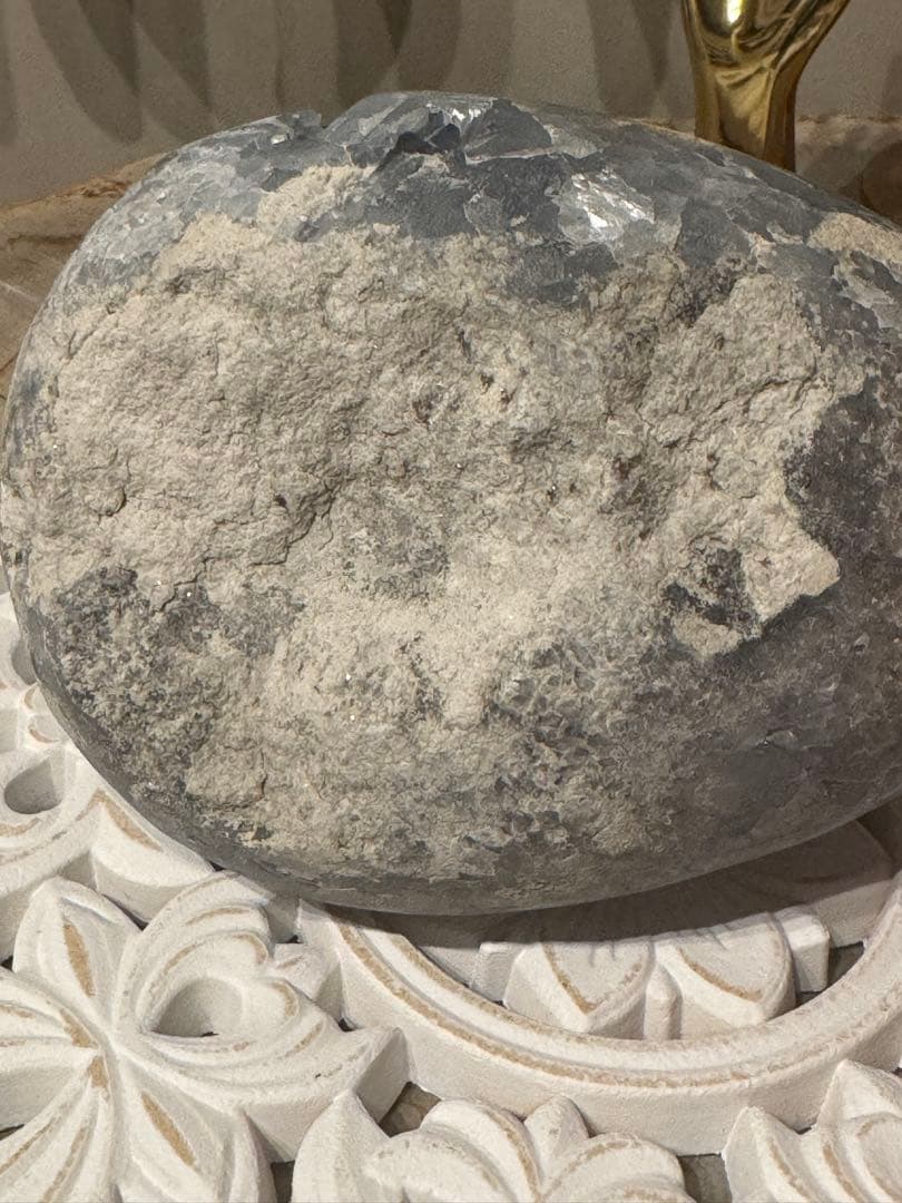 BIG！濃ブルーセレスタイト3.4kg超＆高品質　空色ブルー