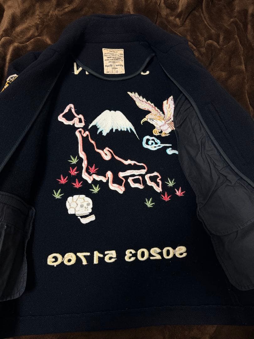 SWINGIN SLILY テーラードジャケット 鷲 縫取 日本限定 スカジャン