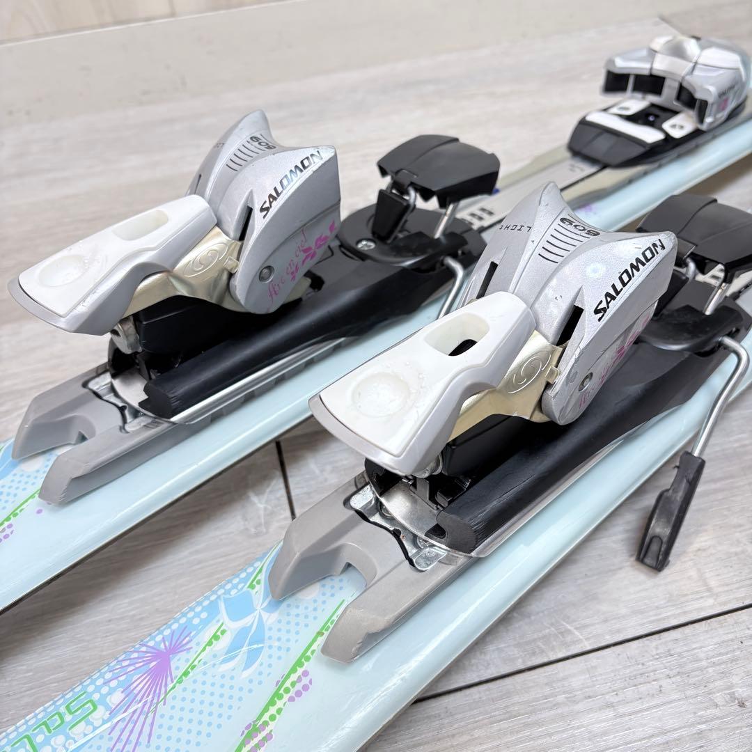 【レディーススキー】サロモン スキーセット 151cm カーボンポール