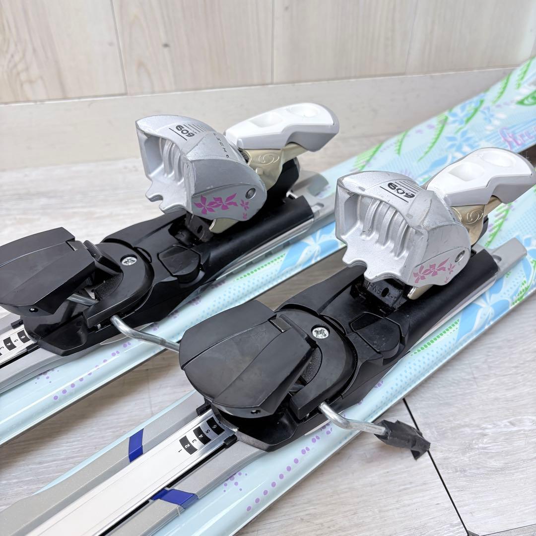 【レディーススキー】サロモン スキーセット 151cm カーボンポール