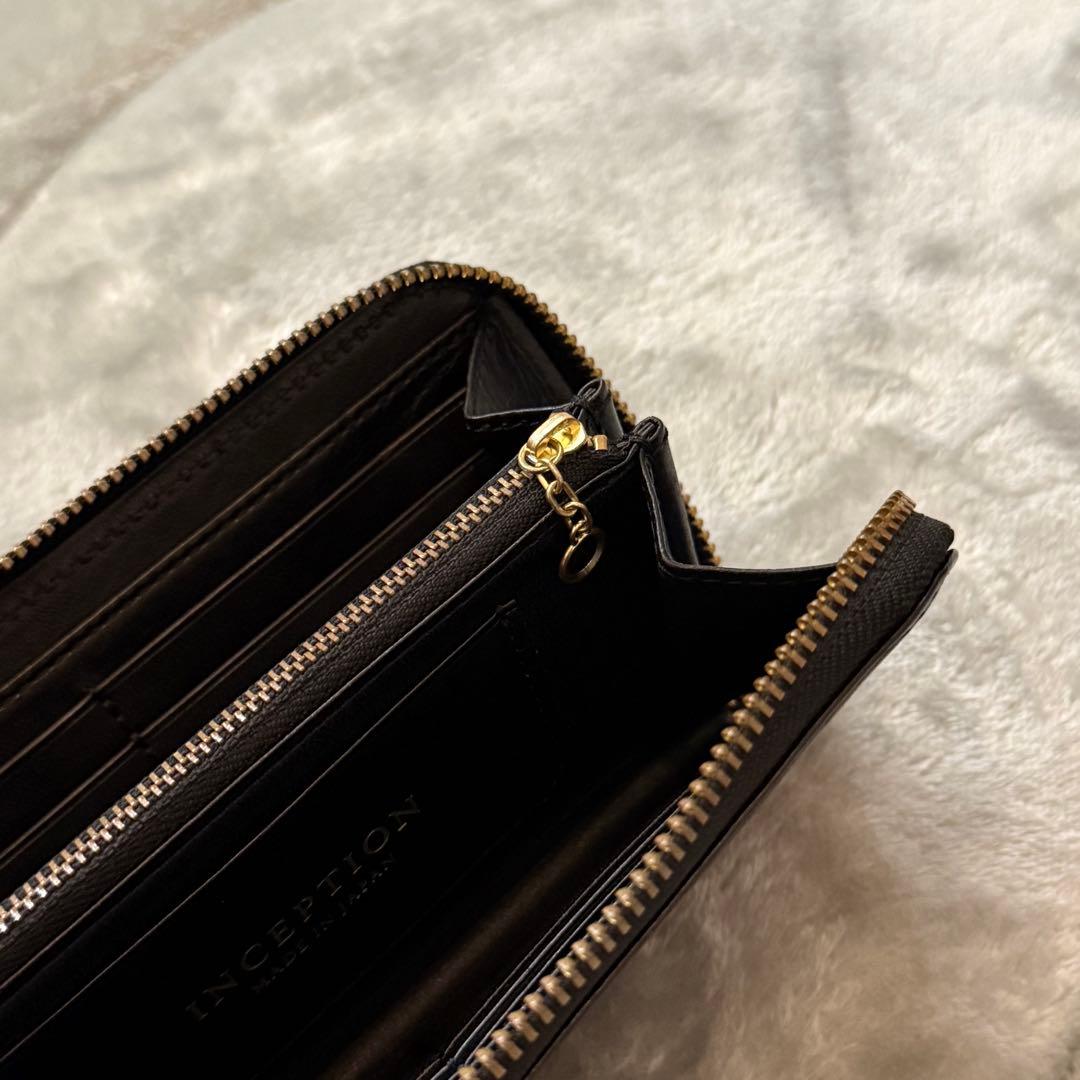 ⭐️未使用級⭐️　インセプション　長財布　ラウンドファスナー　レザー