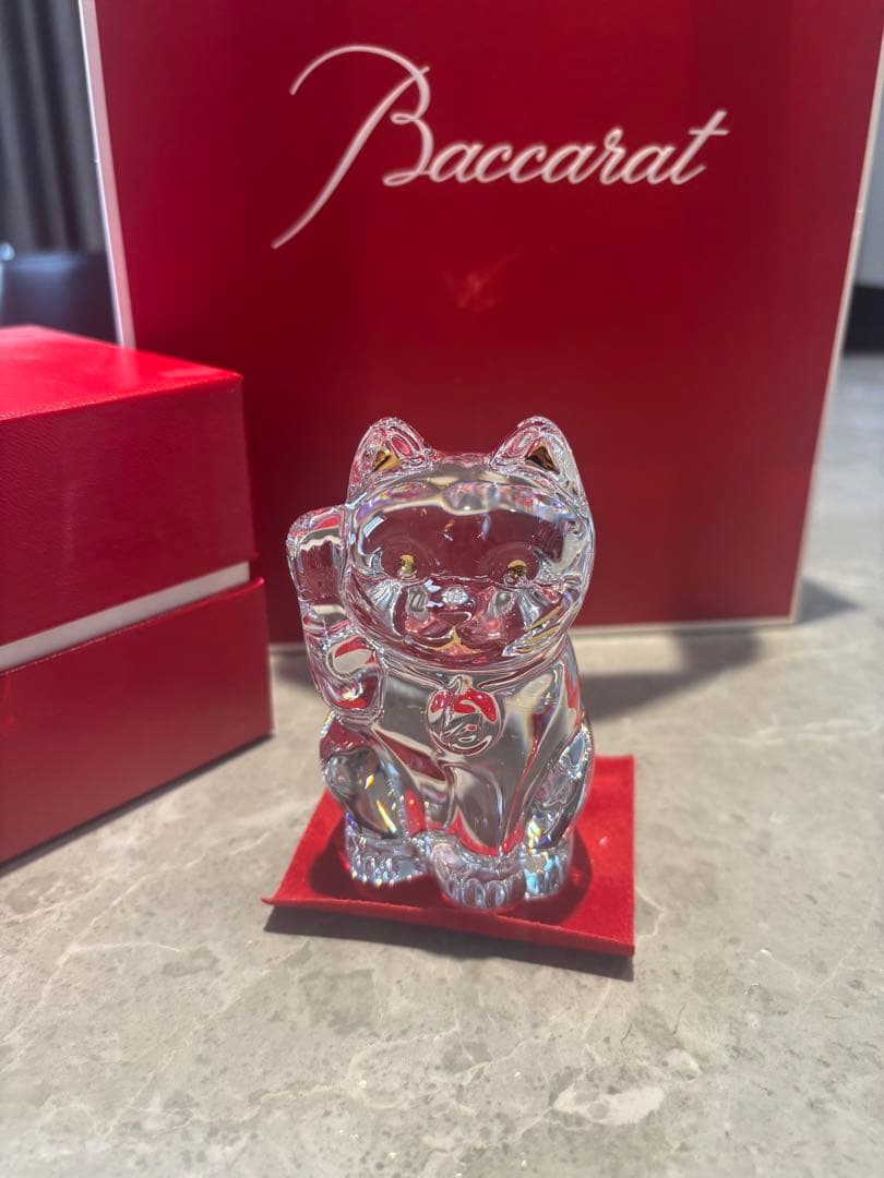 Baccarat クリスタル 招き猫