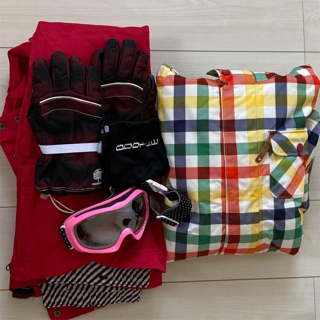 sista.j スキーウェア 手袋+ゴーグル付き セット