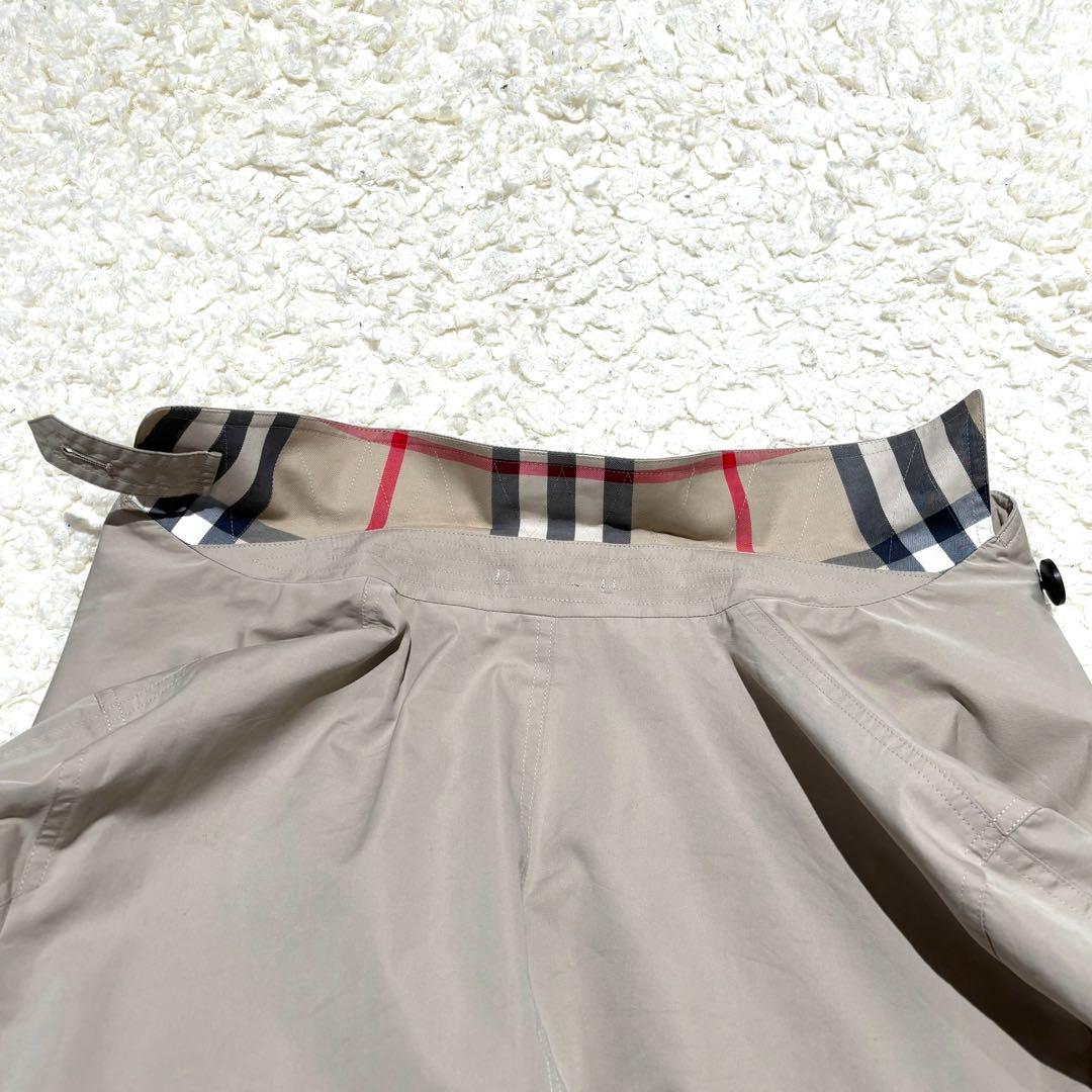 【極美品・L】バーバリー ステンカラーコート メガチェック オーバーサイズ