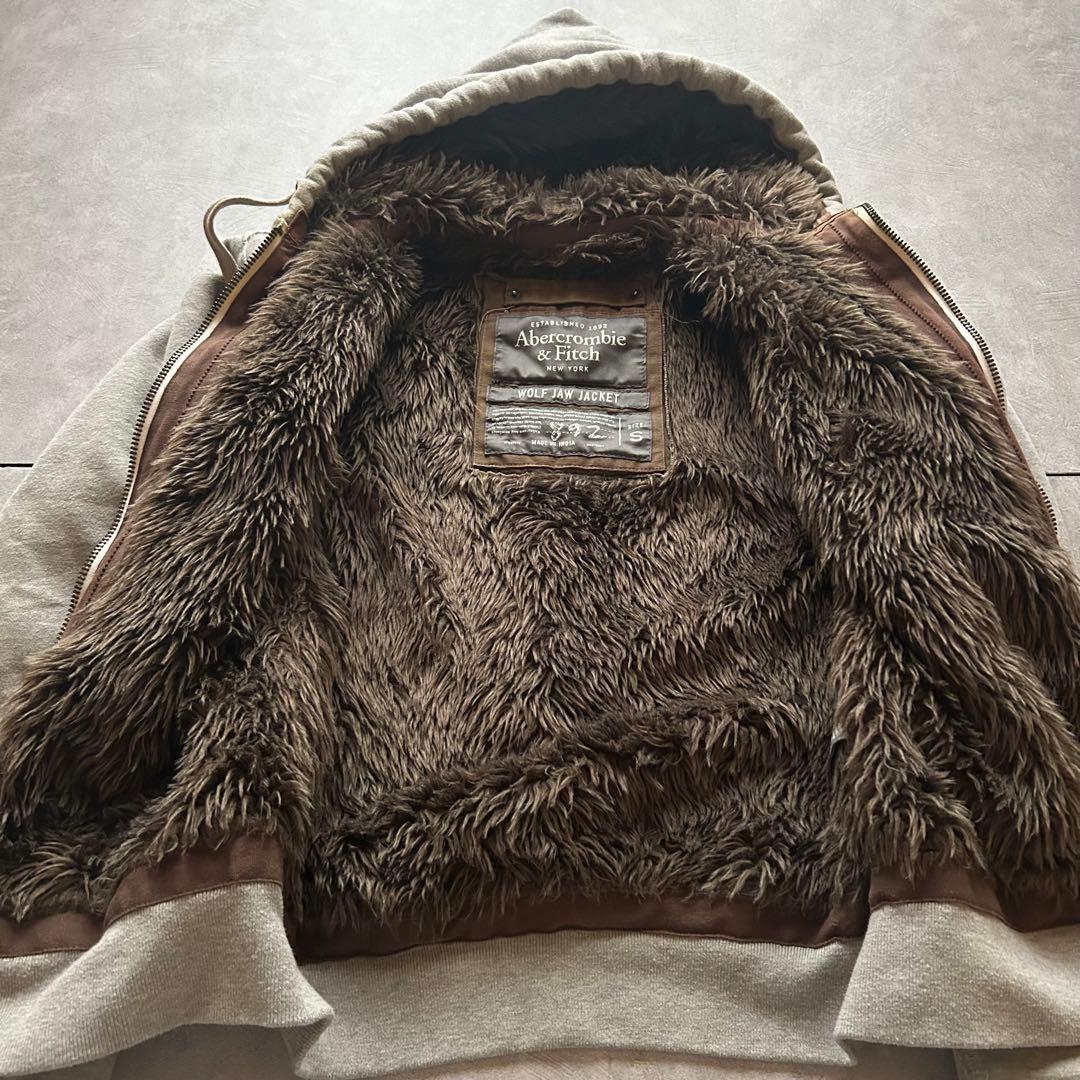 トップス Abercrombie & Fitch grunge parka gray