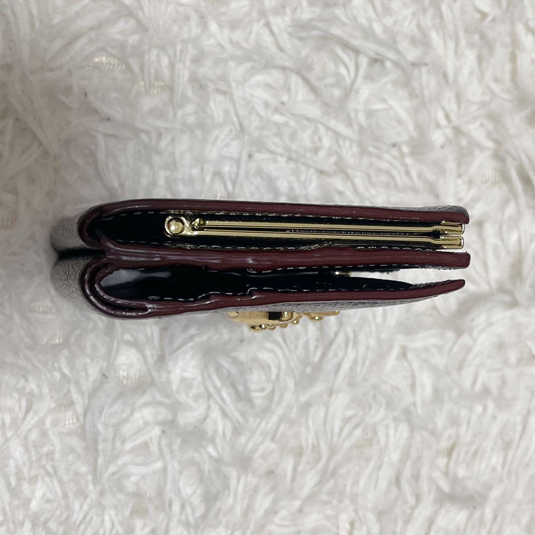 Vivienne Westwood 二つ折り財布 レザー がま口 黒 ブラック