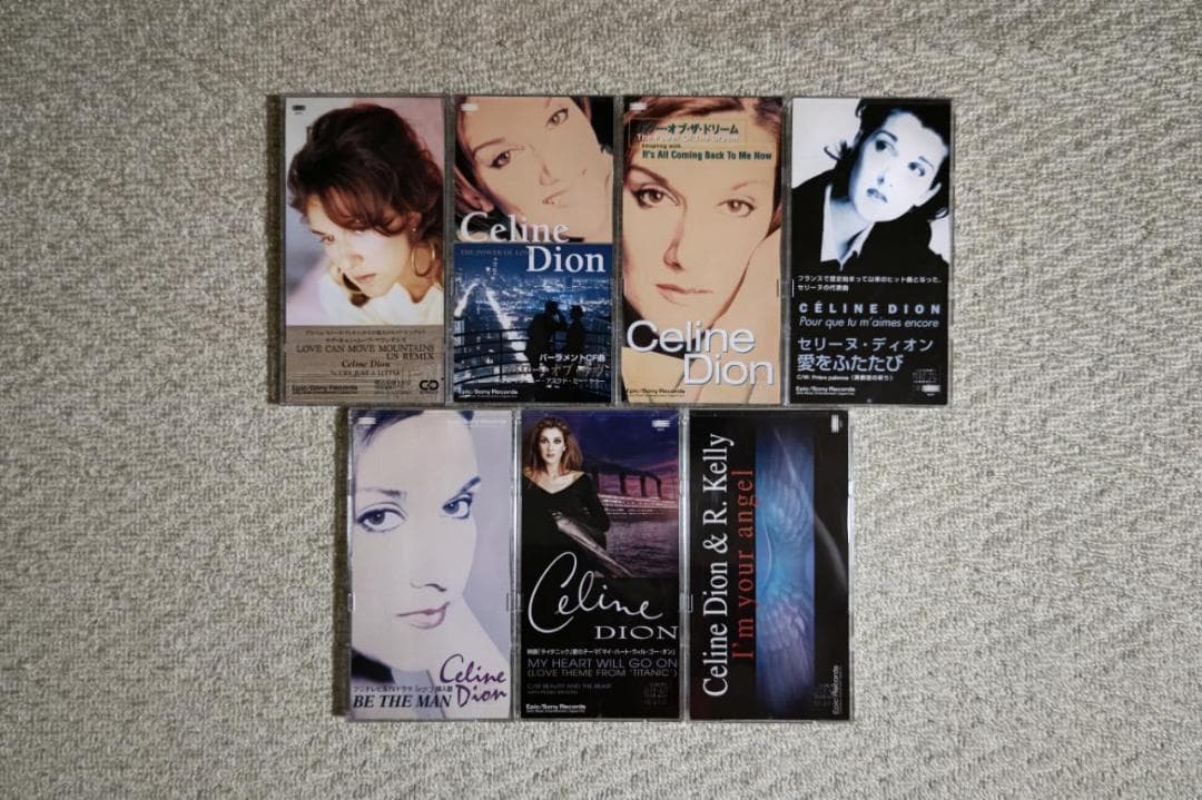 セリーヌ・ディオン／８㎝シングルＣＤ７枚セット