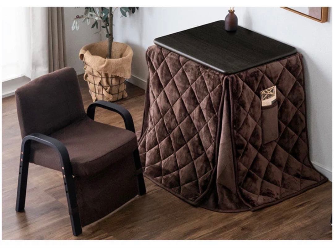 パーソナル こたつ 一人用 高さ3段階調節 ハイタイプ 長方形 コンパクト