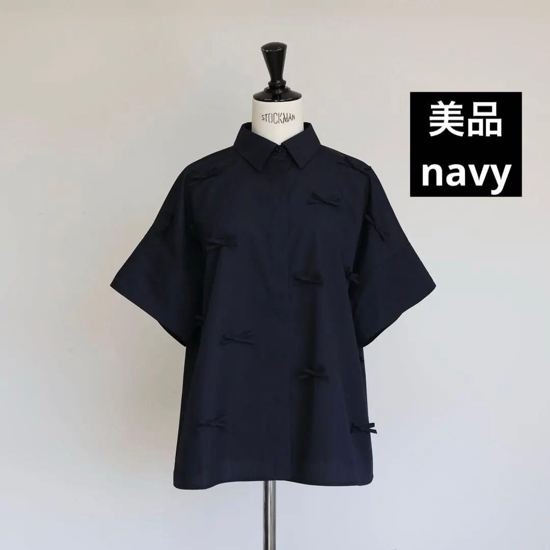 【美品】ジプソフィア Good Luck Blouse ネイビー