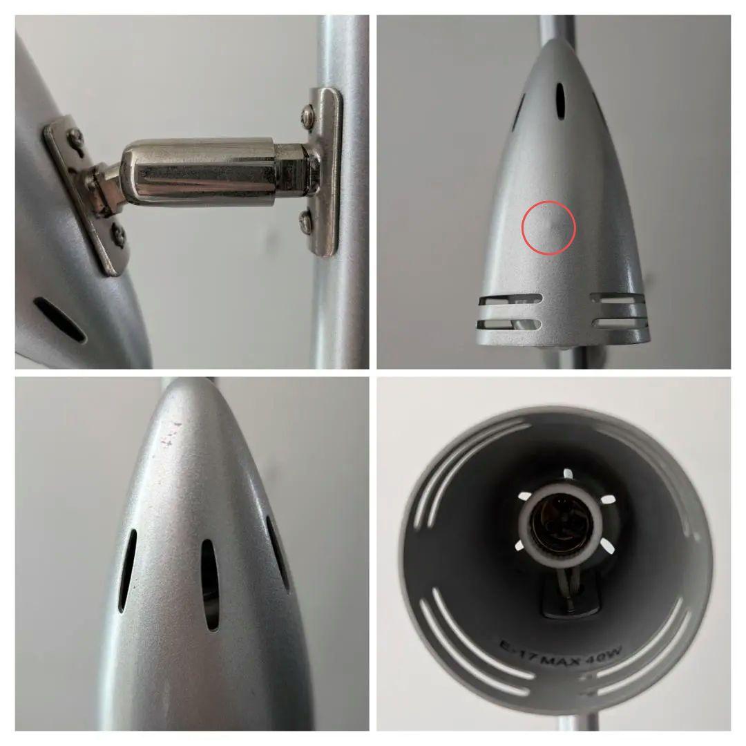 ビンテージ 90s メタル フロア スタンドライト 3灯 スペースエイジ Y2K