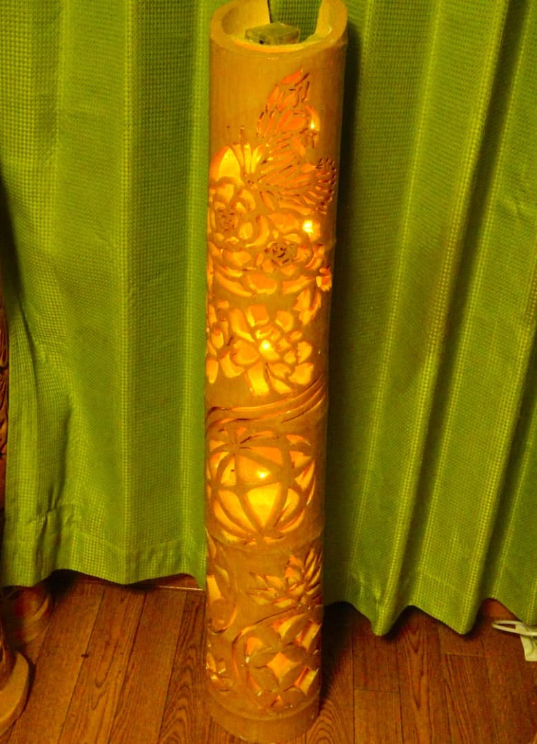 竹灯り　〜蝶手毬〜　竹灯籠　極太孟宗竹