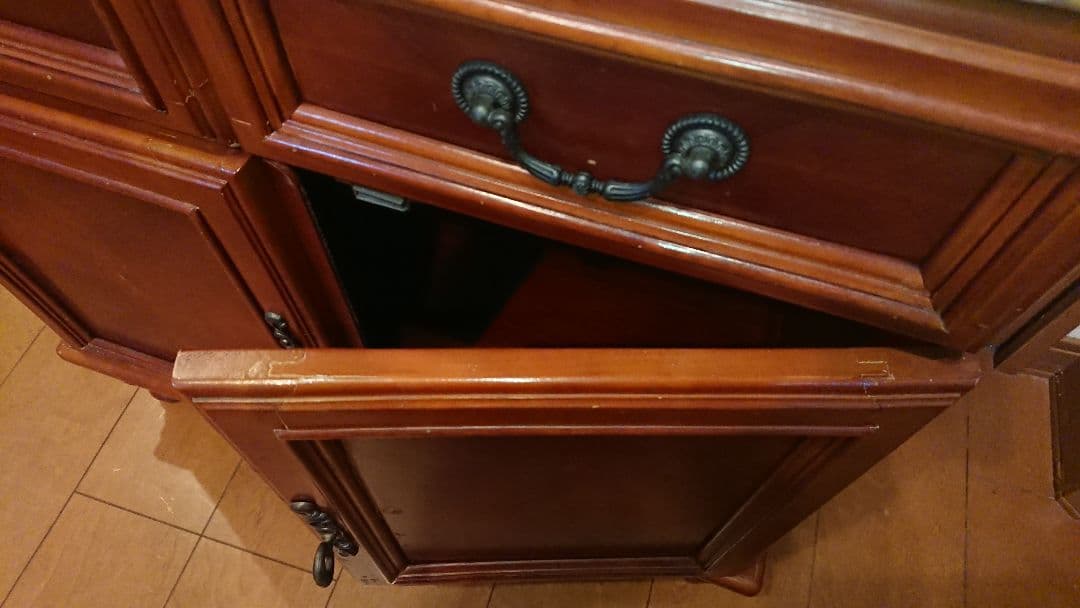 英国アンティーク マーブルトップキャビネット 大理石