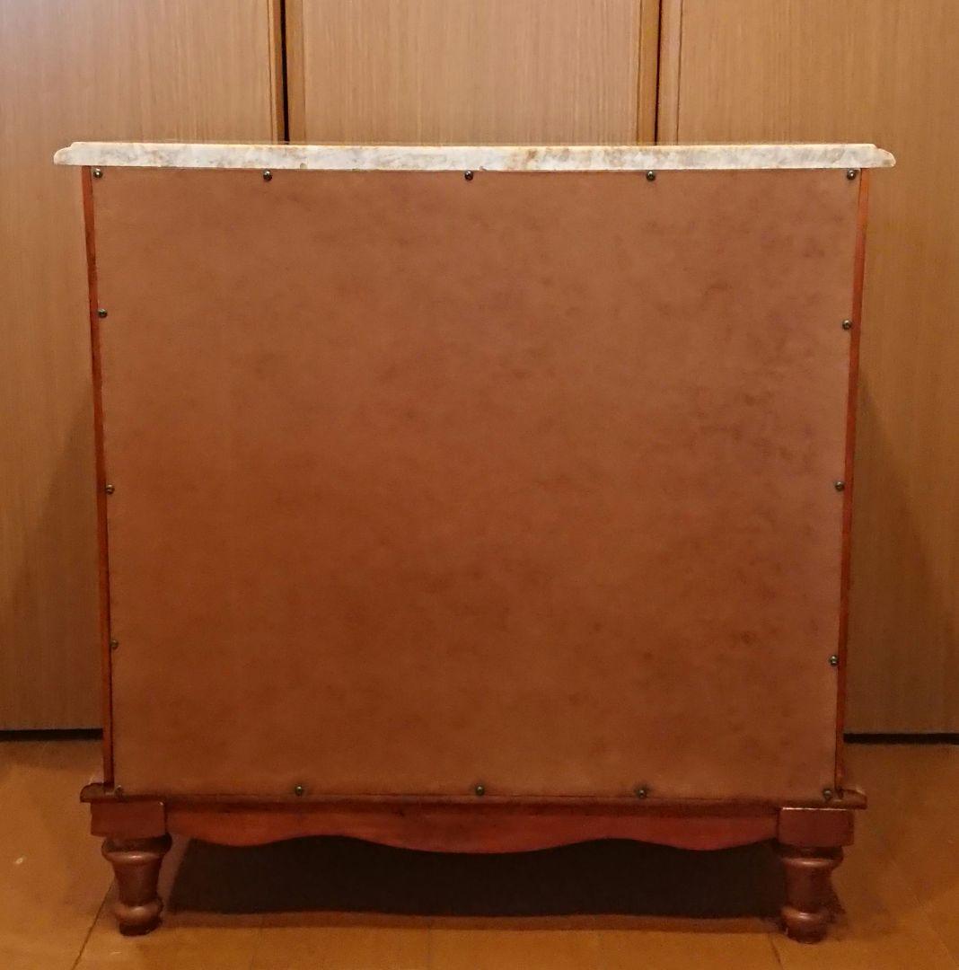 英国アンティーク マーブルトップキャビネット 大理石