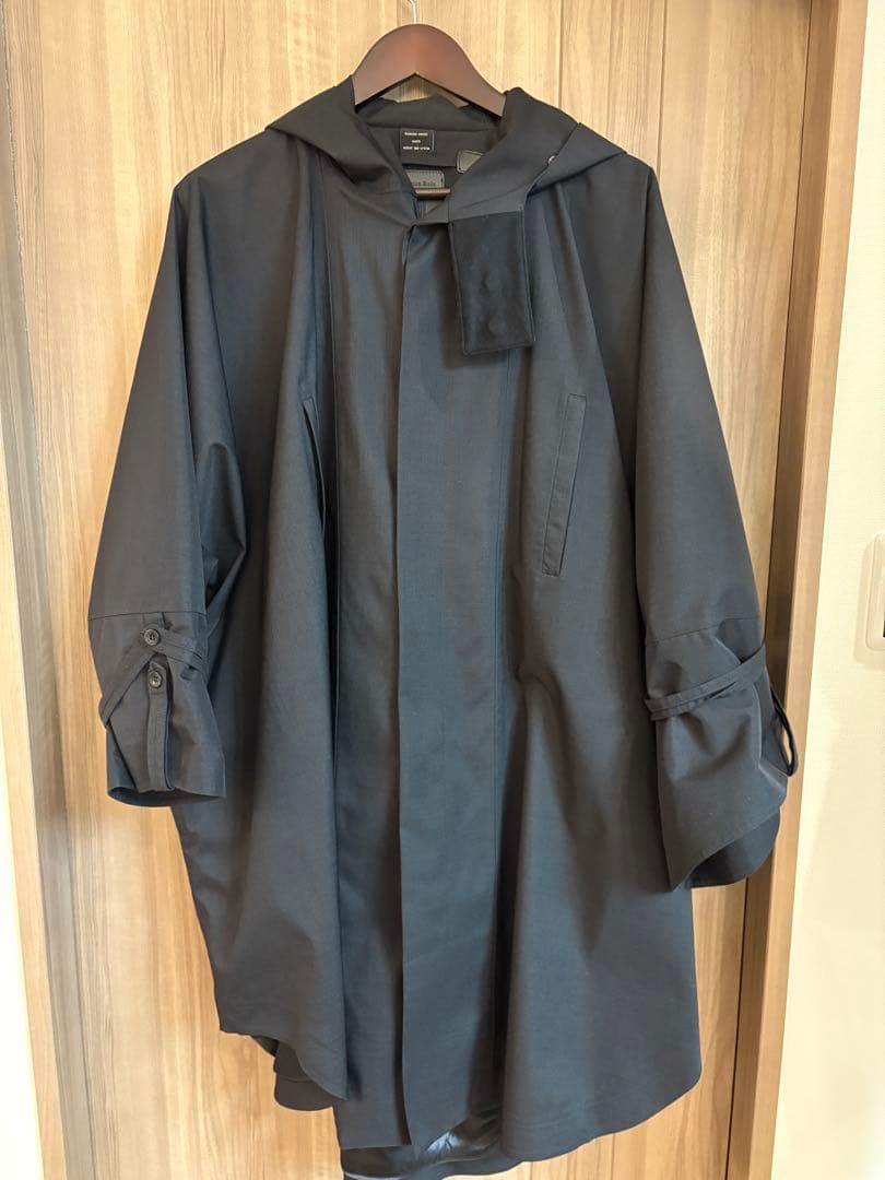 値下げ　美品　Norwegian Rain コート　レインチョ　ブラック　XS