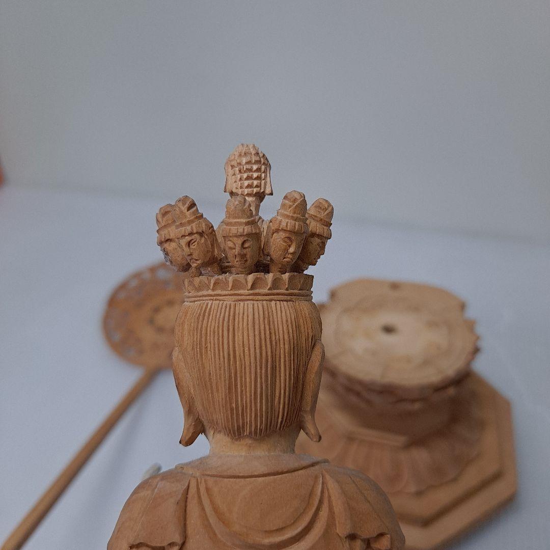 手彫り円空仏 十一面観音