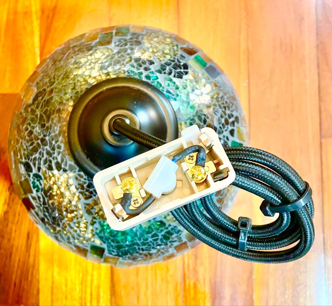 ライト　照明　美品　ステンドグラス　ペンダントライト　モザイク　オシャレ