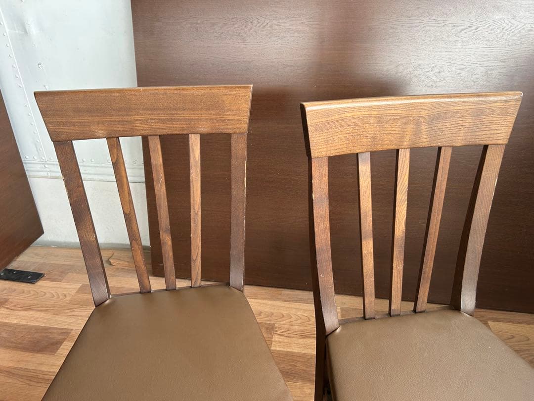 341 カリモク木製チェア2脚セット 北欧ナチュラル おしゃれ ダイニングチェア