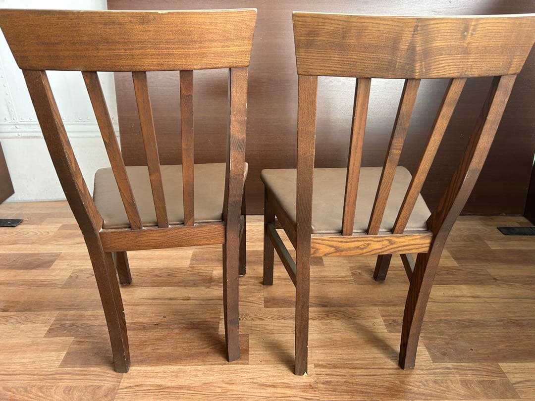 341 カリモク木製チェア2脚セット 北欧ナチュラル おしゃれ ダイニングチェア