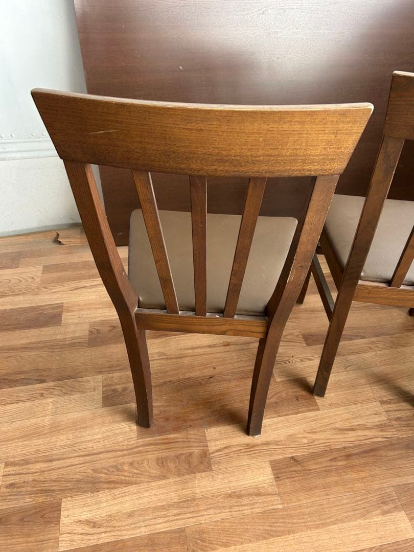 341 カリモク木製チェア2脚セット 北欧ナチュラル おしゃれ ダイニングチェア