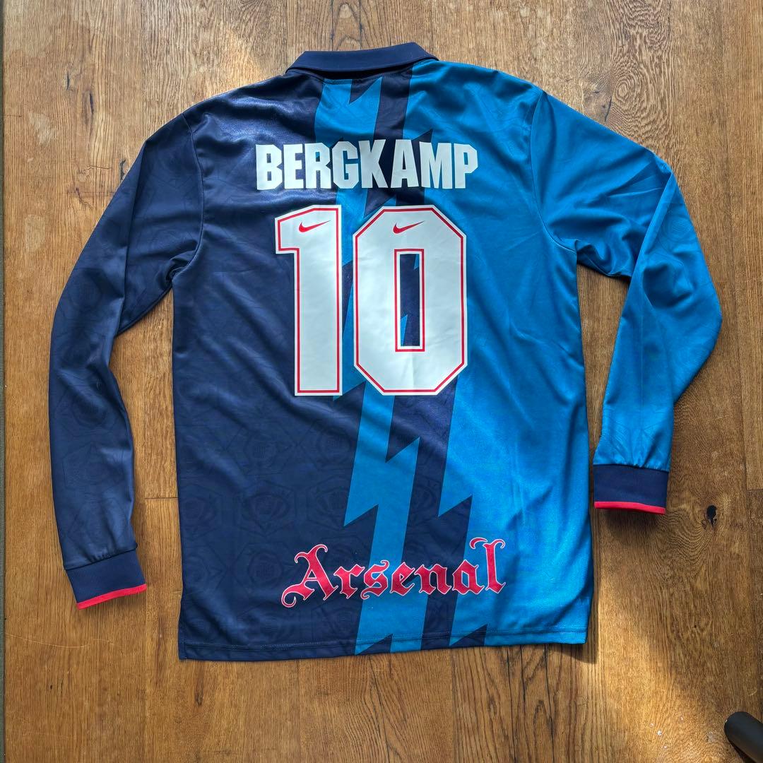激レア 90s アーセナル アウェイユニフォーム ベルカンプ NIKE JVC