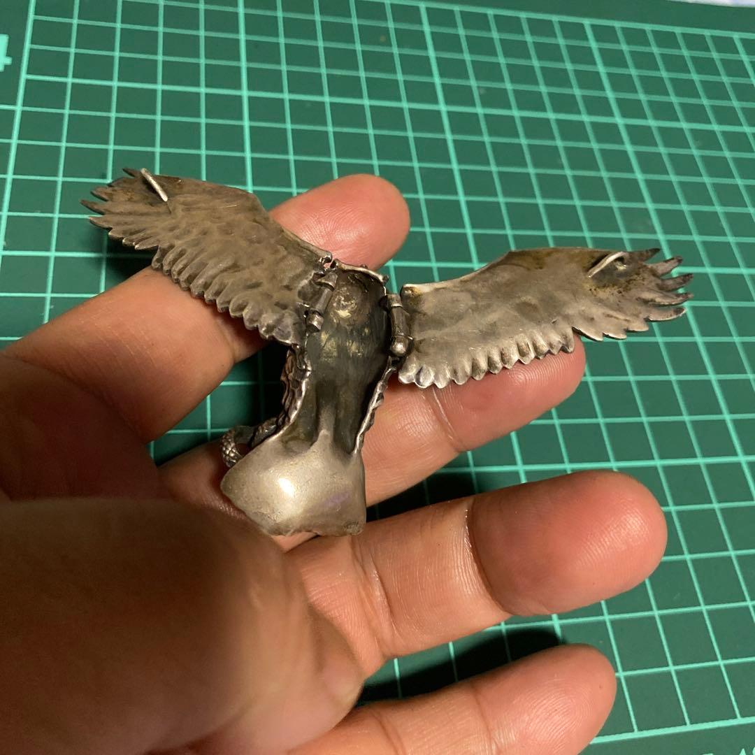 925 コンドル　鷲　鷹　ネックレス　トップ　ビックサイズ