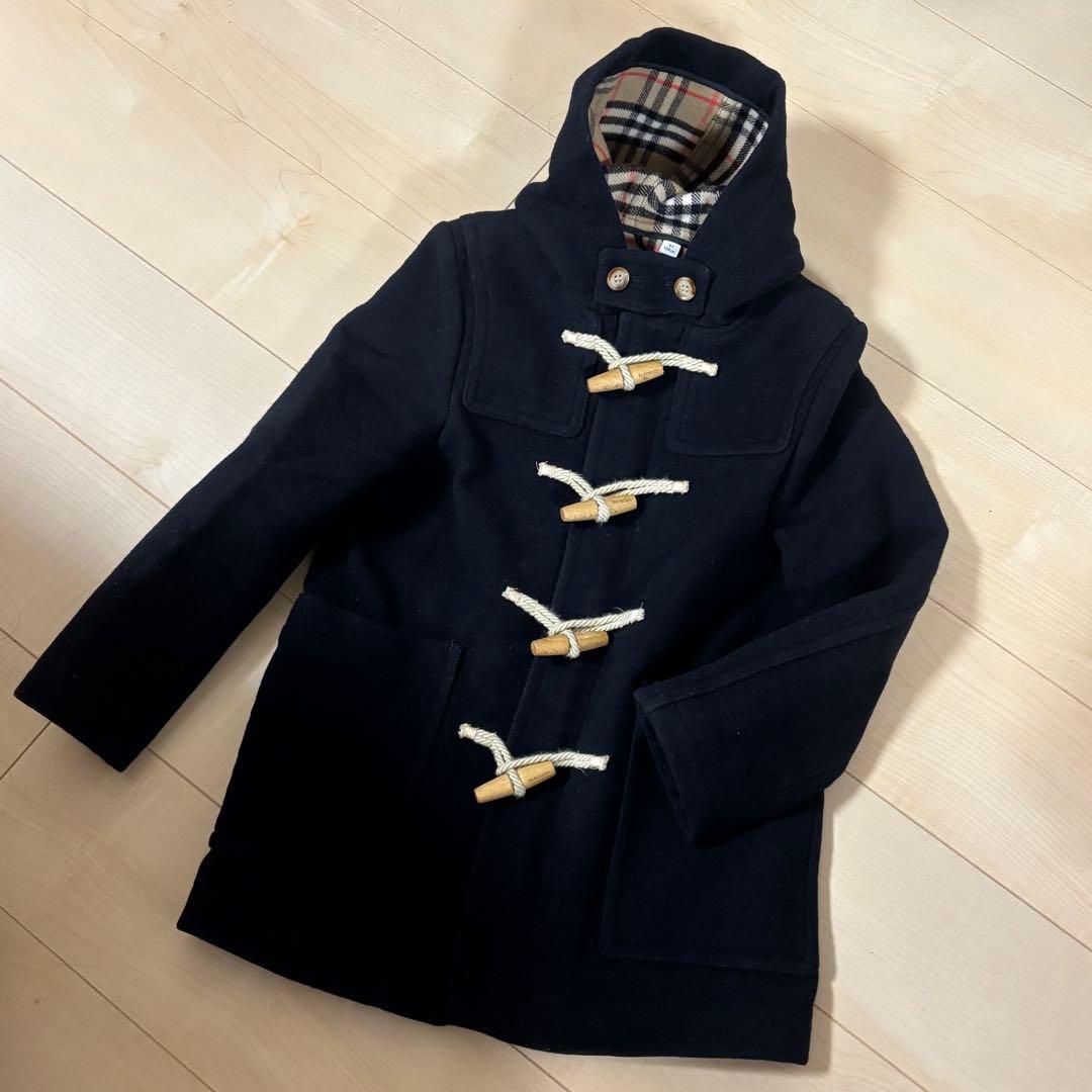 BURBERRY フード付き ダッフルコート 8Y 128㎝ バーバリー ノバ