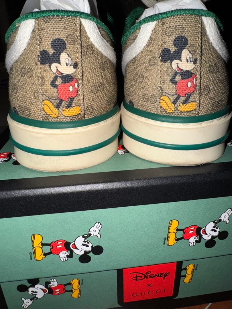 グッチ　GUCCI×ミッキー　コラボ　スニーカー　GG 限定　靴　シューズ