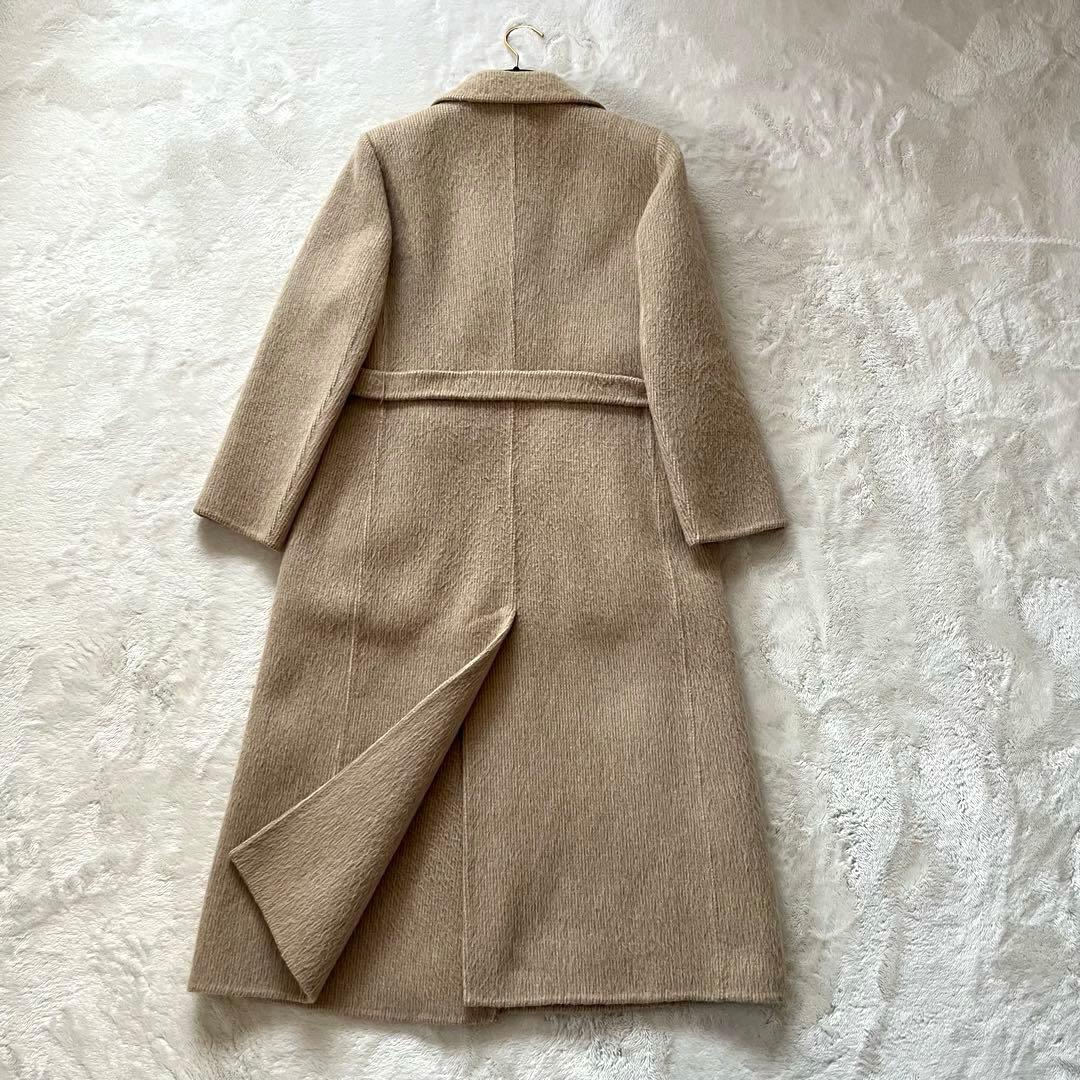 マックスマーラSPORTMAX アルパカ　キャメル　ウール女優襟ロングコート L