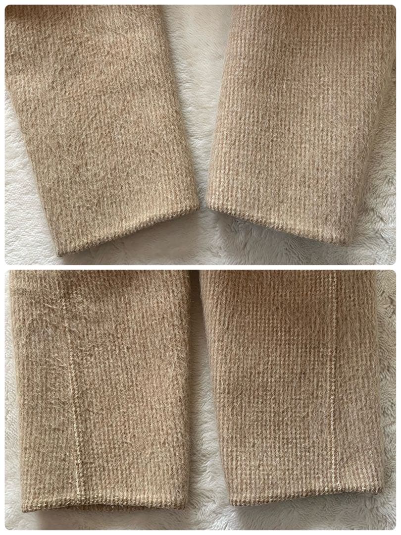 マックスマーラSPORTMAX アルパカ　キャメル　ウール女優襟ロングコート L