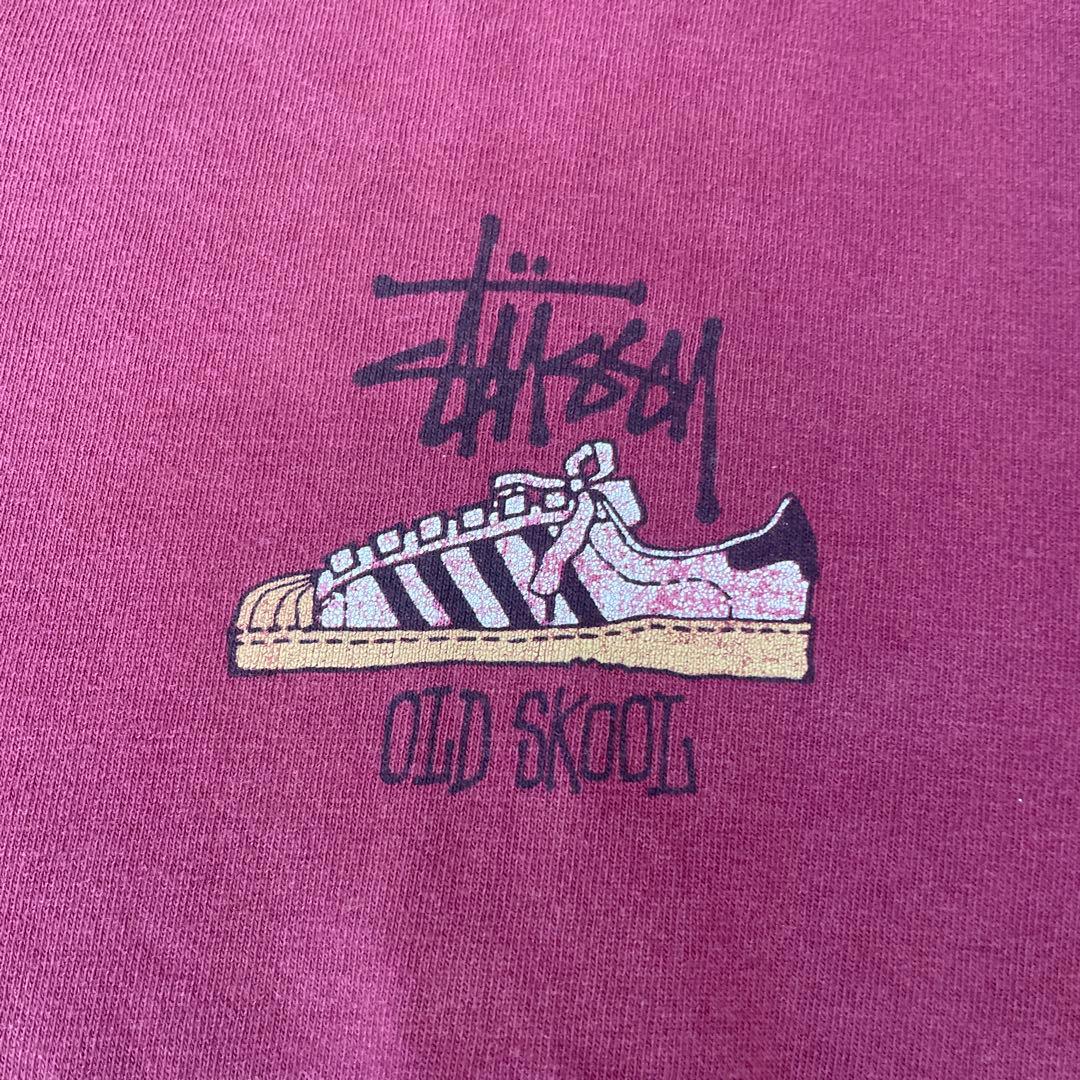 80s 黒タグ old Stussy スーパースターTシャツ XL