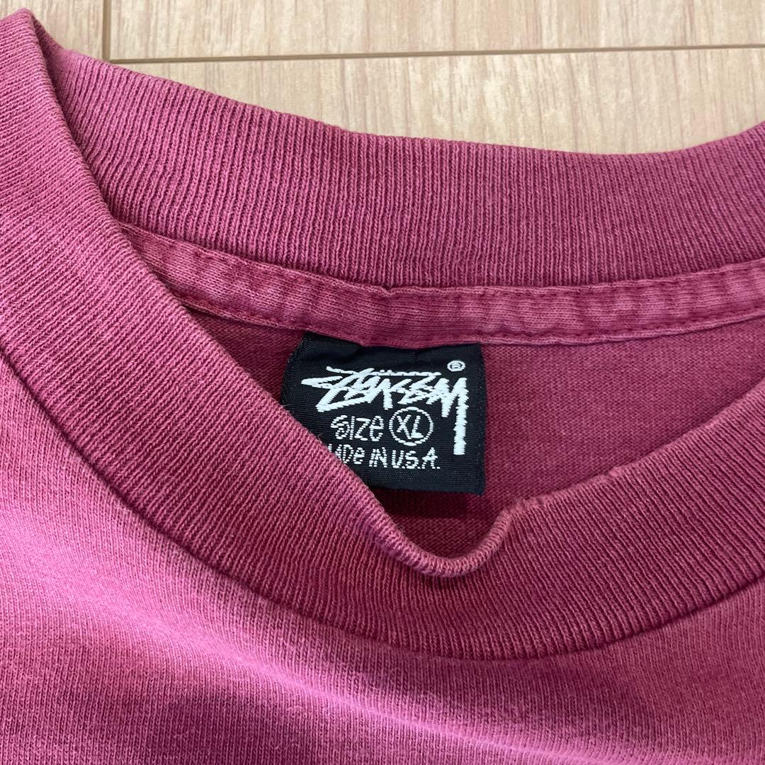 80s 黒タグ old Stussy スーパースターTシャツ XL