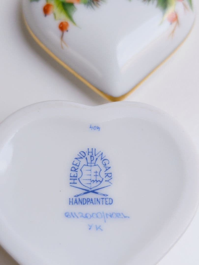 ✩希少品✩ヘレンド　ノエル　ハートボックス