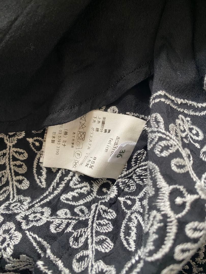 ミナペルホネン felice ワンピース　36 ブラック