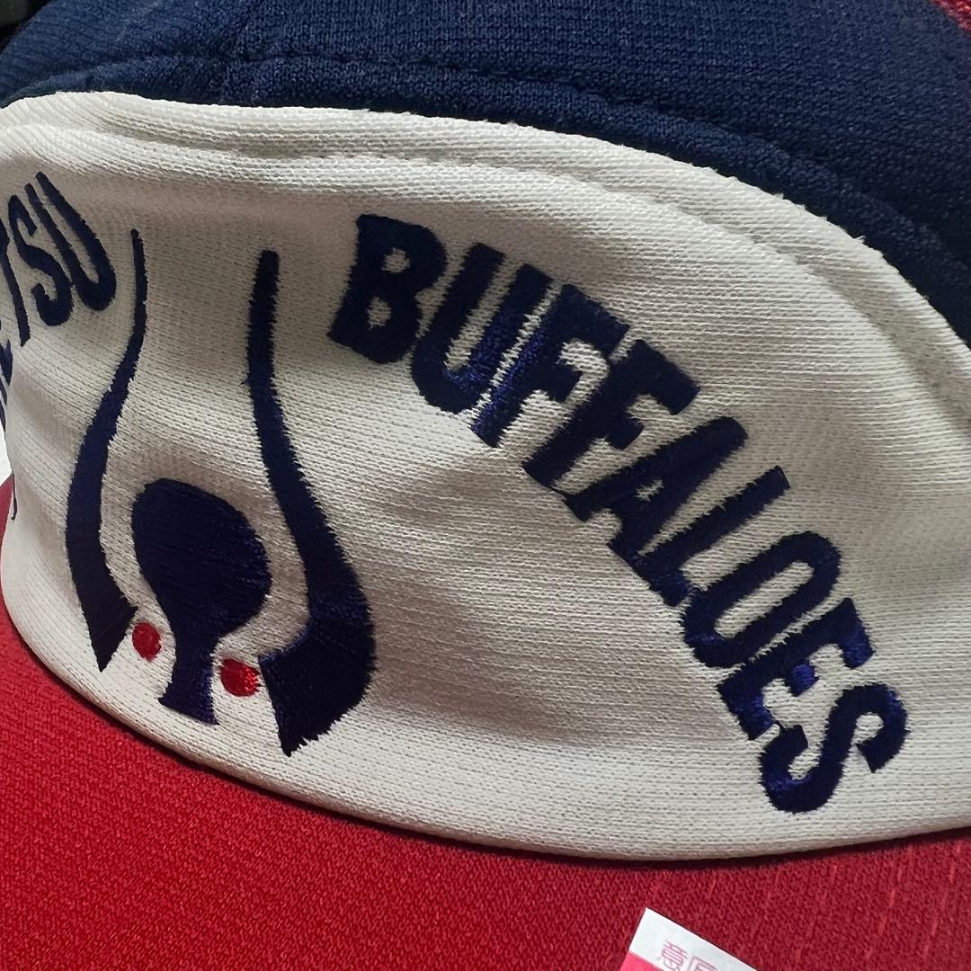 当時物　球団承認）近鉄バファローズ 野球帽 　キャップ ◆岡本太郎ロゴ