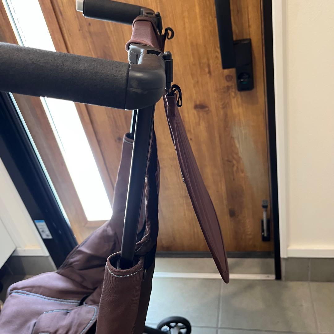 美品☆ポキット ベビーカー 折りたたみ式 ブラウン