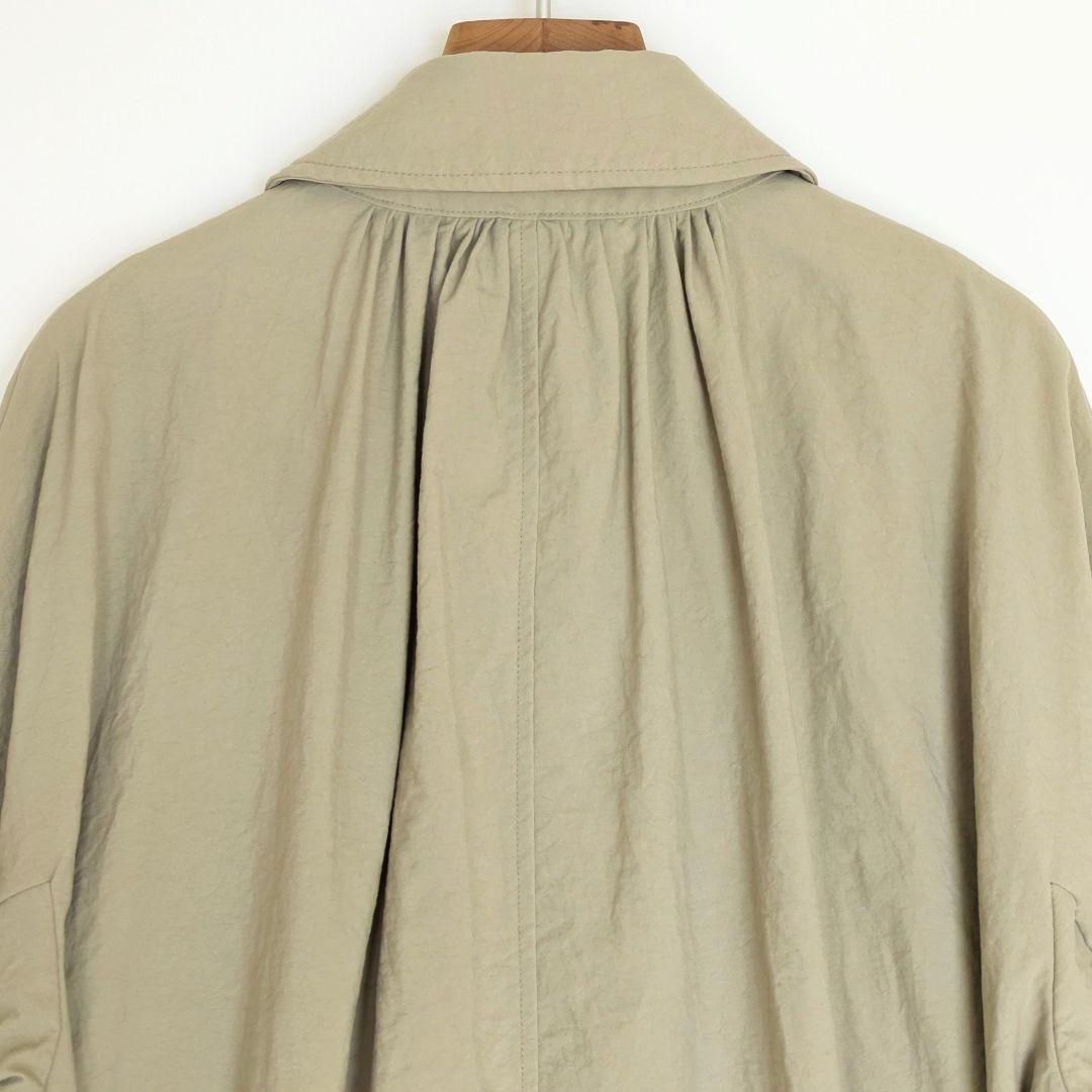 DANTON／ドルマンスリーブ　ステンカラーコート　ベージュ　36サイズ