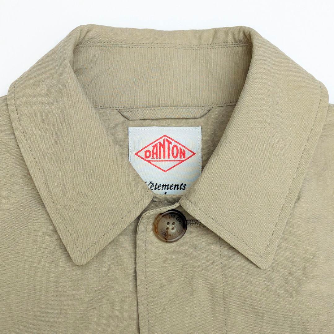 DANTON／ドルマンスリーブ　ステンカラーコート　ベージュ　36サイズ