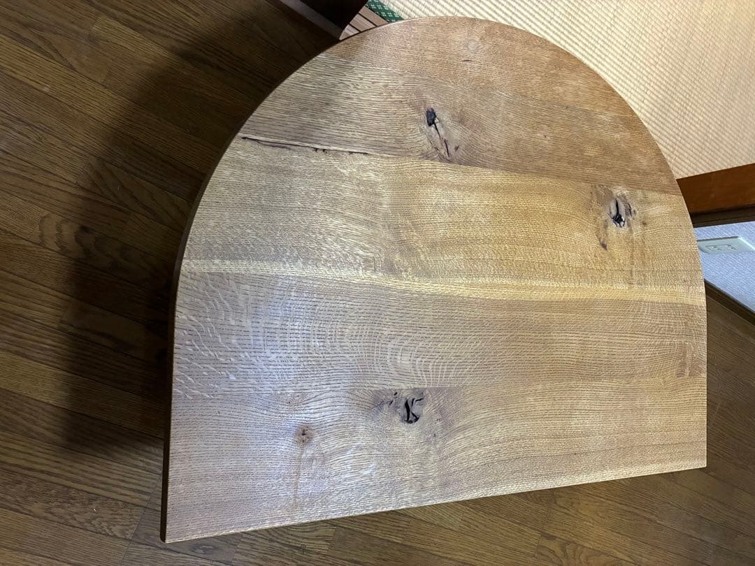 飛騨産業　森のことば　半円形リビングテーブル
