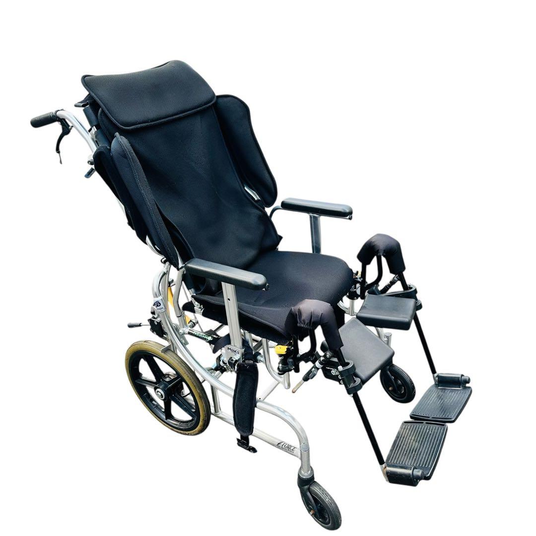 MIKI 車椅子　リクライニング　force 介助用