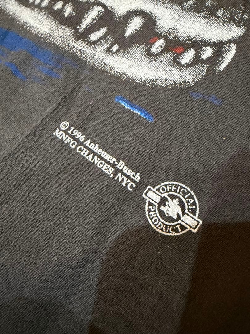 Budweiser グラフィックTシャツ 黒 96年製