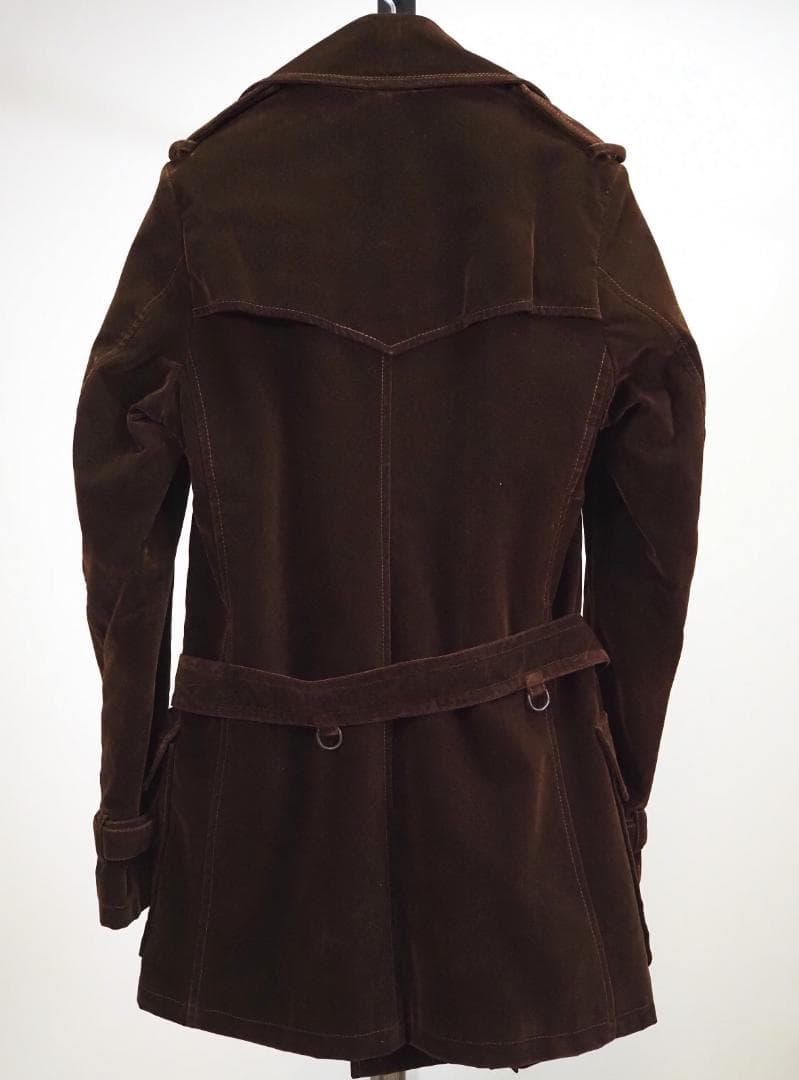 HAUTE VINCENZO DE COTIIS ベロアトレンチコート44